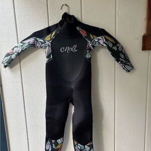 O'Neill Black and Colorful Wetsuit